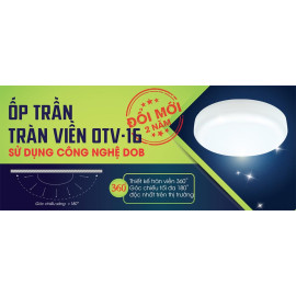 Đèn ốp trần Led tràn viền Kingled OTV 16W hàng chính hãng, bảo hành 24 tháng