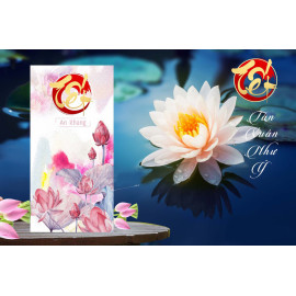 Bộ 10 phong bao lì xì Tết Nguyên Đán Việt Nam mẫu Hoa Sen