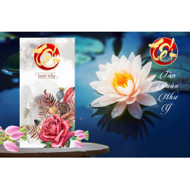 Bộ 10 phong bao lì xì Tết Nguyên Đán Việt Nam mẫu Hoa Sen