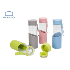 Bình Nước Thủy Tinh 500ml Chịu Nhiệt Lock&Lock LLG673BLU Màu Xanh