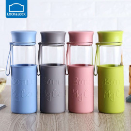 Bình Nước Thủy Tinh 500ml Chịu Nhiệt Lock&Lock LLG673BLU Màu Xanh