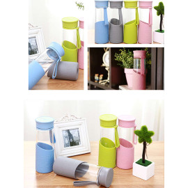 Bình Nước Thủy Tinh 500ml Chịu Nhiệt Lock&Lock LLG673BLU Màu Xanh