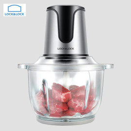 Máy xay thịt cối thủy tinh 2 lưỡi dao kép 2L Lock&Lock EJM171 bảo hành 12 tháng