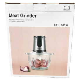 Máy xay thịt cối thủy tinh 2 lưỡi dao kép 2L Lock&Lock EJM171 bảo hành 12 tháng