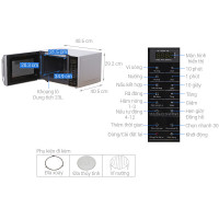 Lò vi sóng điện tử có nướng Panasonic NN-GT35HMYUE dung tích 23 lít hàng chính hãng, bảo hành 12 tháng