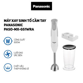Máy xay sinh tố cầm tay Panasonic PASO-MX-GS1WR công suất 600W bảo hành 12 tháng