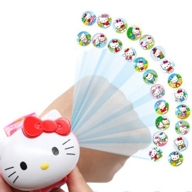 Đồng hồ điện tử chiếu 24 hình 3D Projector Watch Hello Kitty