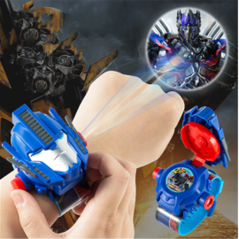 Đồng hồ điện tử chiếu 24 hình 3D Projector Watch Transformers Optimus Prime