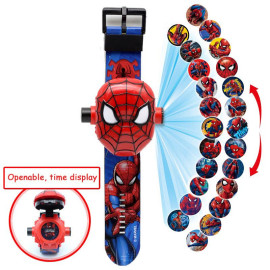 Đồng hồ điện tử chiếu 24 hình 3D Projector Watch Người nhện Spider Man