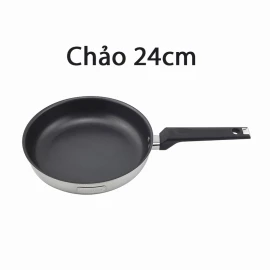 Chảo chống dính Inox 2 lớp cao cấp đáy liền Elmich Trimax XP EL-3757 size 24cm