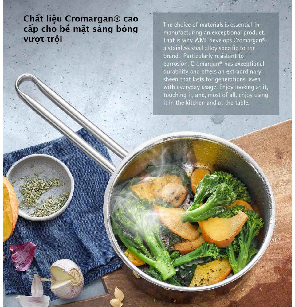 Quánh Inox 18/10 cao cấp WMF Inspiration 16cm hàng Đức