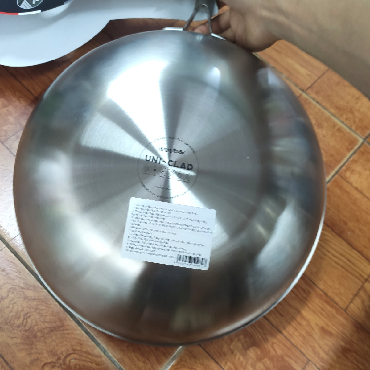 Chảo sâu lòng Inox 3 lớp Makeup Uni Clad Kimscook 30cm
