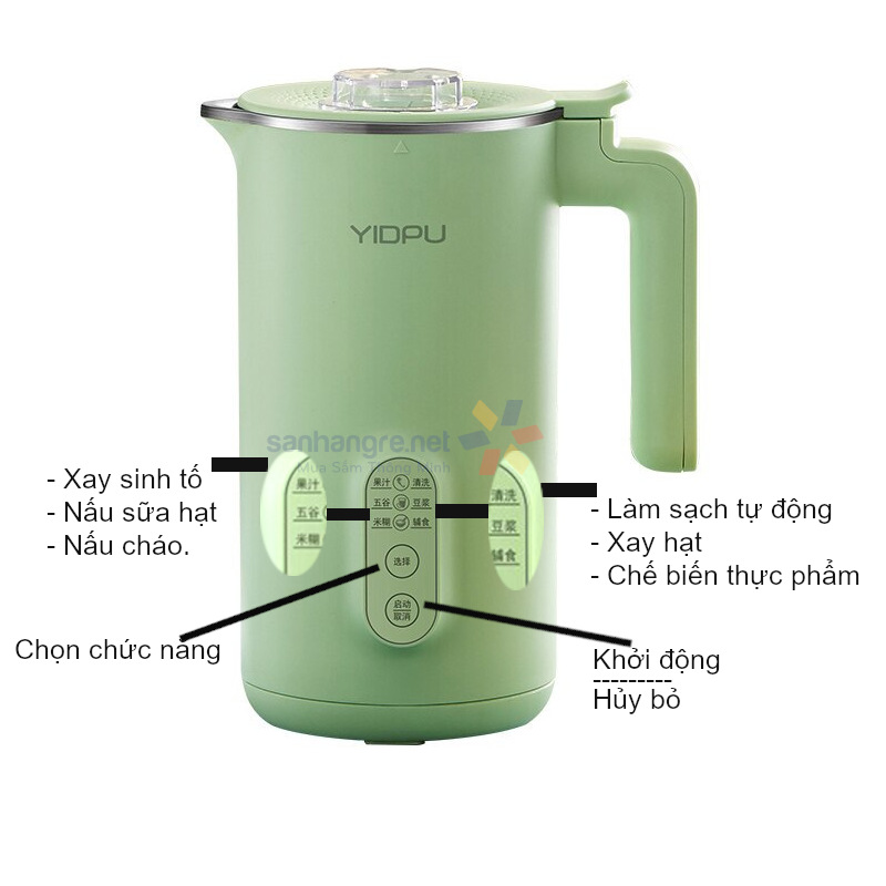 Máy xay nấu sữa hạt mini Yidpu YD-515D dung tích 350ml