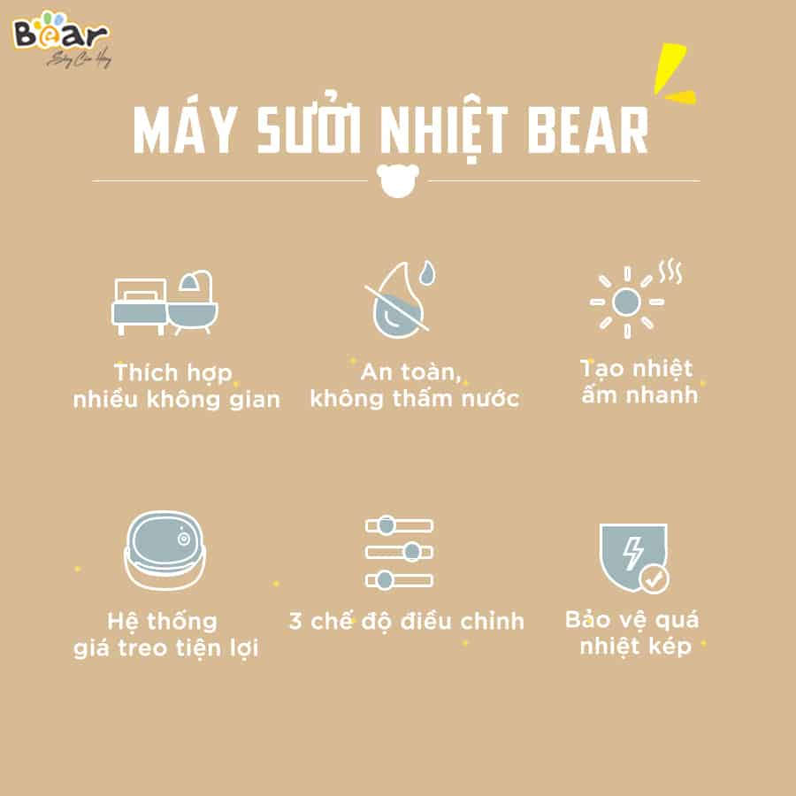 Máy sưởi gốm Bear DNQ-A19B1