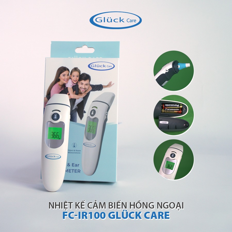 Nhiệt kế cảm biến hồng ngoại Gluck Care FC-IR100