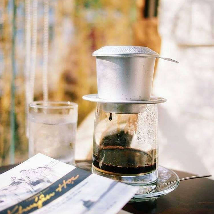 Phin nhôm pha cà phê Trung Nguyên hoa văn Trống Đồng - Hàng Việt Nam chất lượng