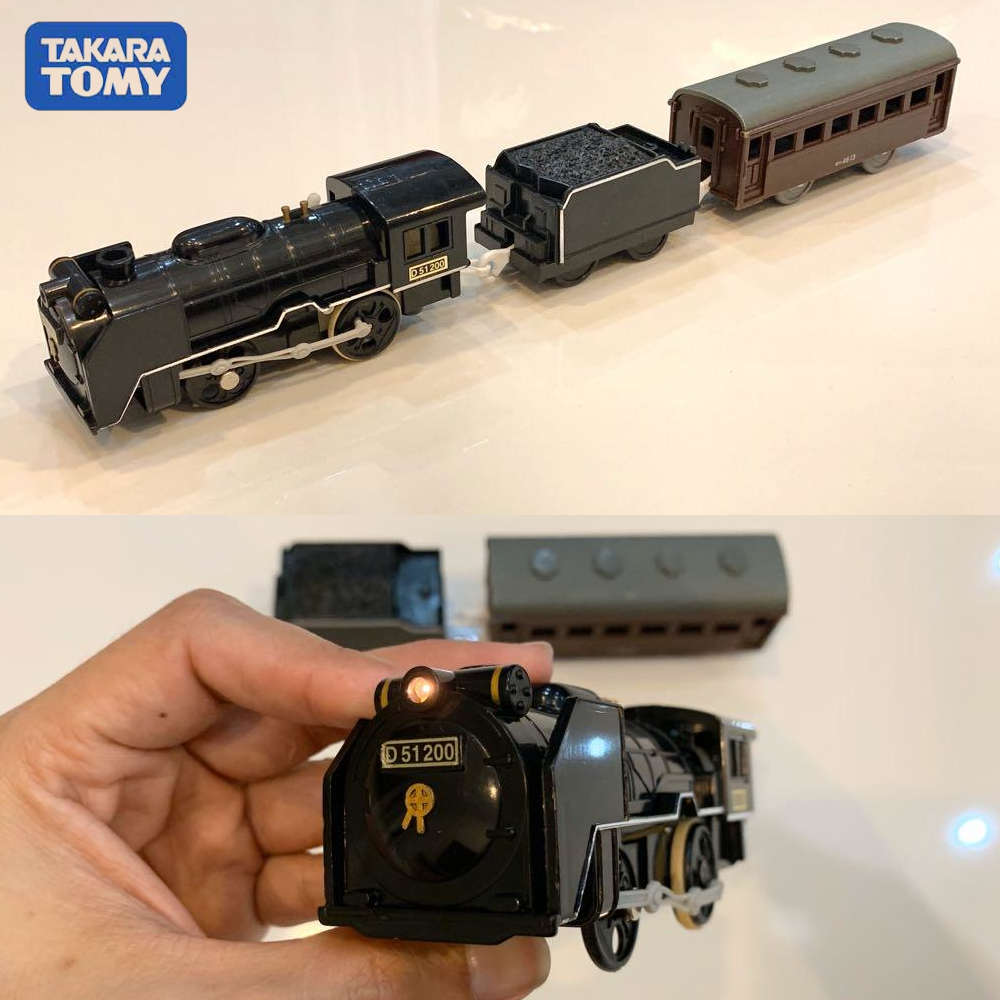 Mô hình tàu hỏa chạy pin Takara Tomy S-28 Steam Locomotive D51-200 có đèn loại to