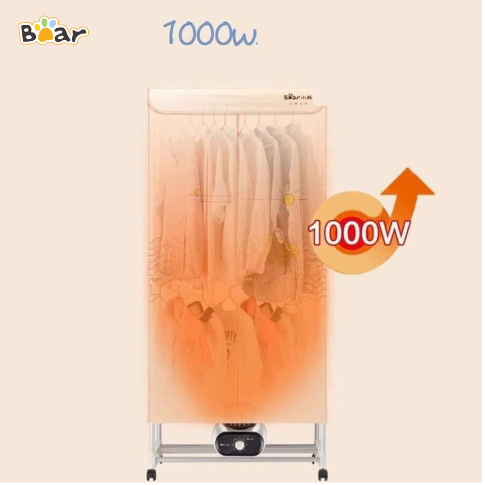 Tủ sấy quần áo 2 tầng Bear HGJ-A12R1