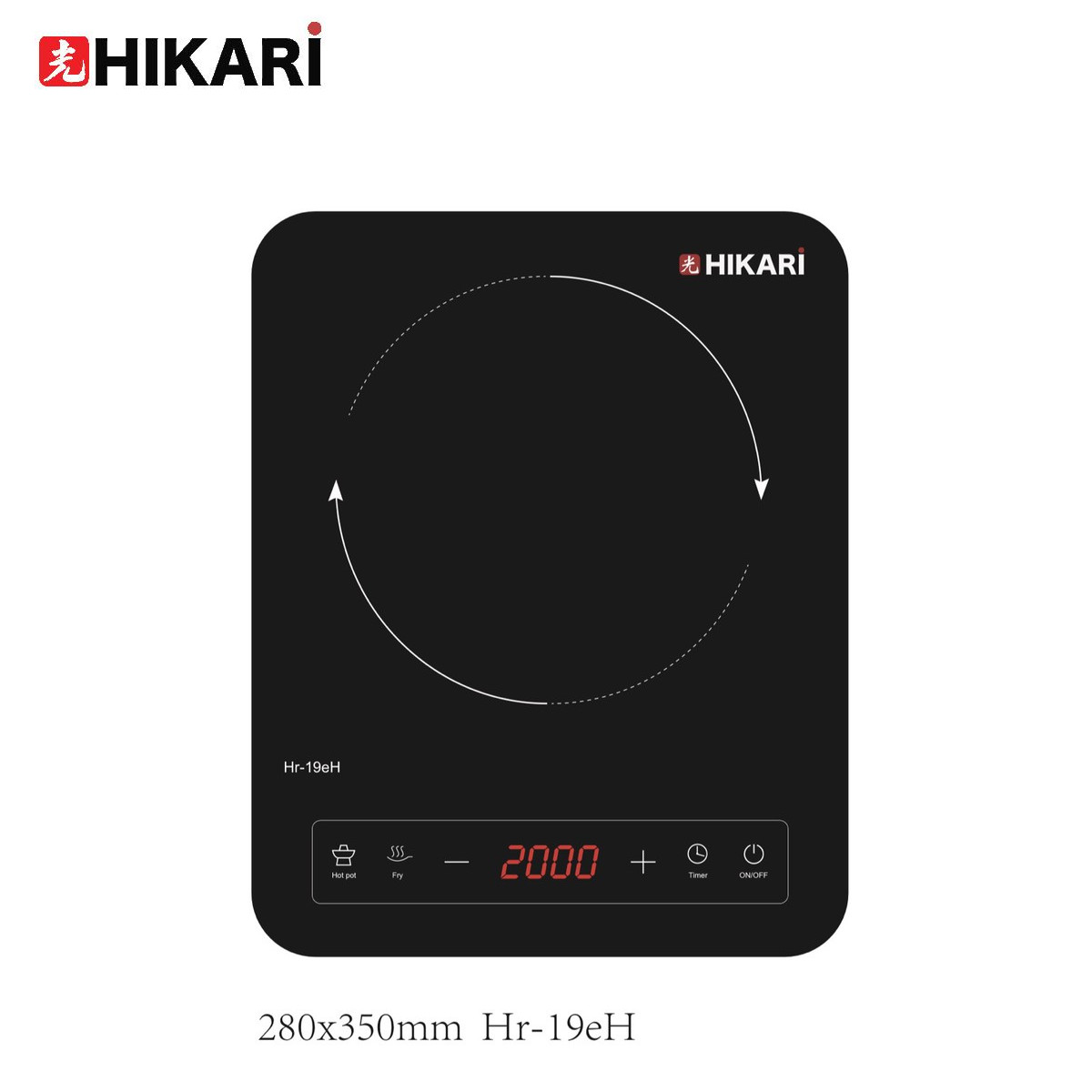 Bếp điện từ cảm ứng cao cấp 2000W Hikari Nhật Bản HR-19EH