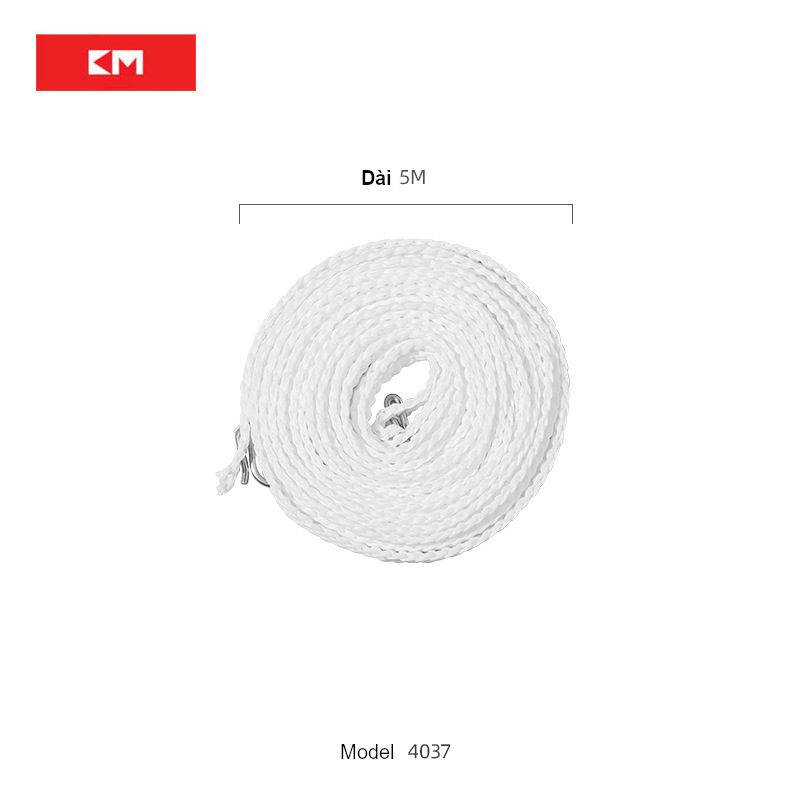 Dây phơi quần áo thông minh KM-4037 hàng Nhật dài 5m