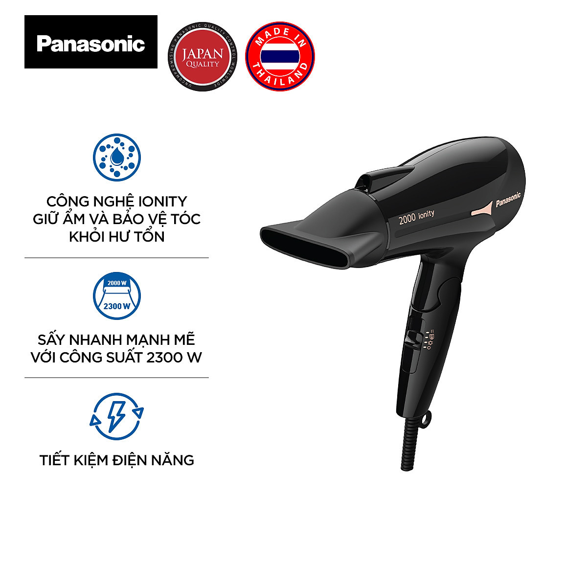 Máy sấy tóc ionity Panasonic EH-NE66-K645