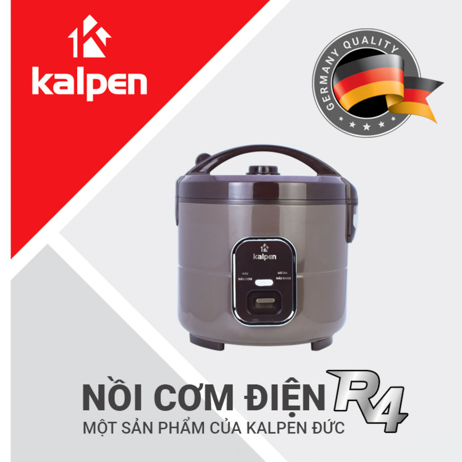 Nồi cơm điện cao cấp Kalpen R4 dung tích 1.8L hàng Đức, bảo hành 24 tháng