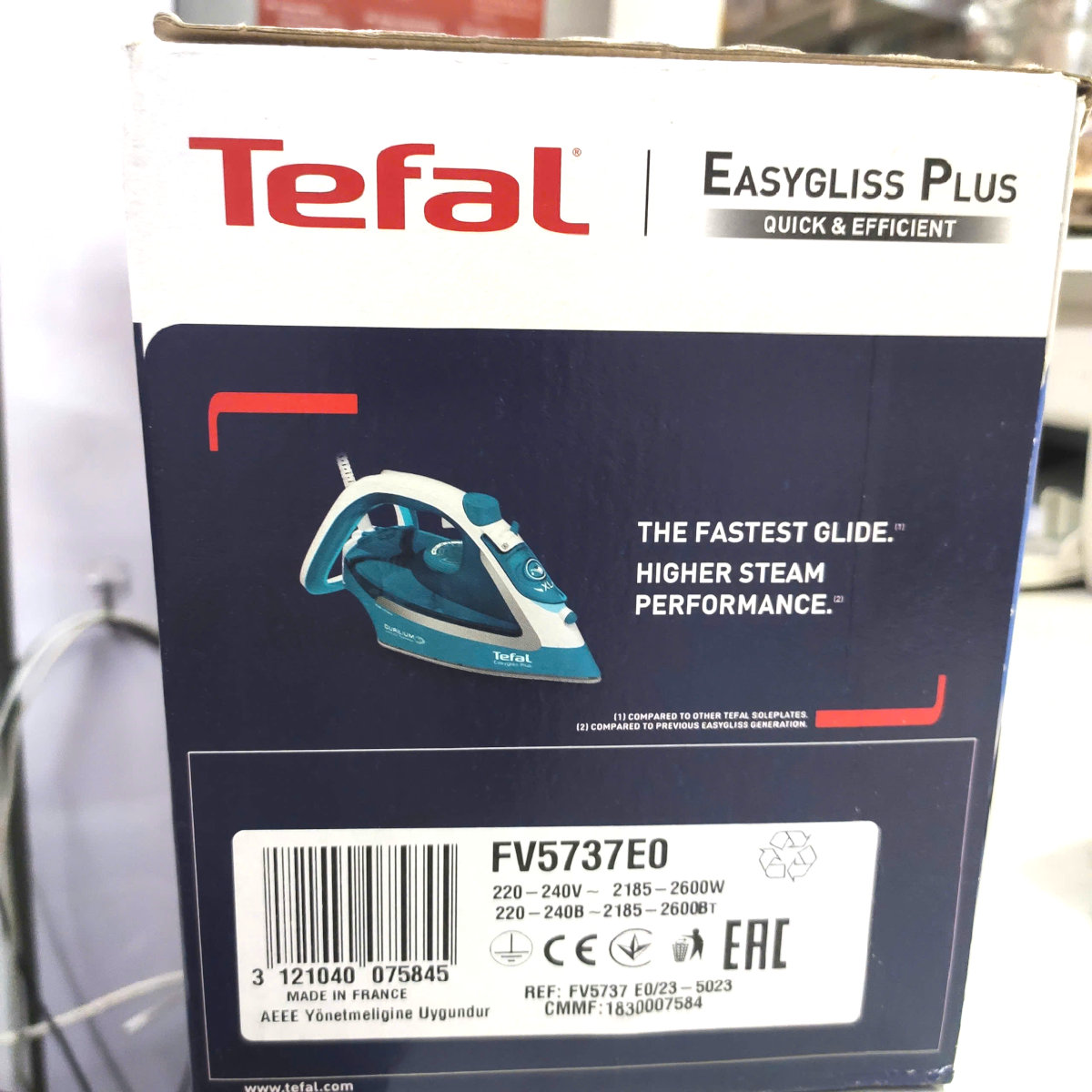 Bàn ủi hơi nước Tefal EasyGliss Plus FV5737E0