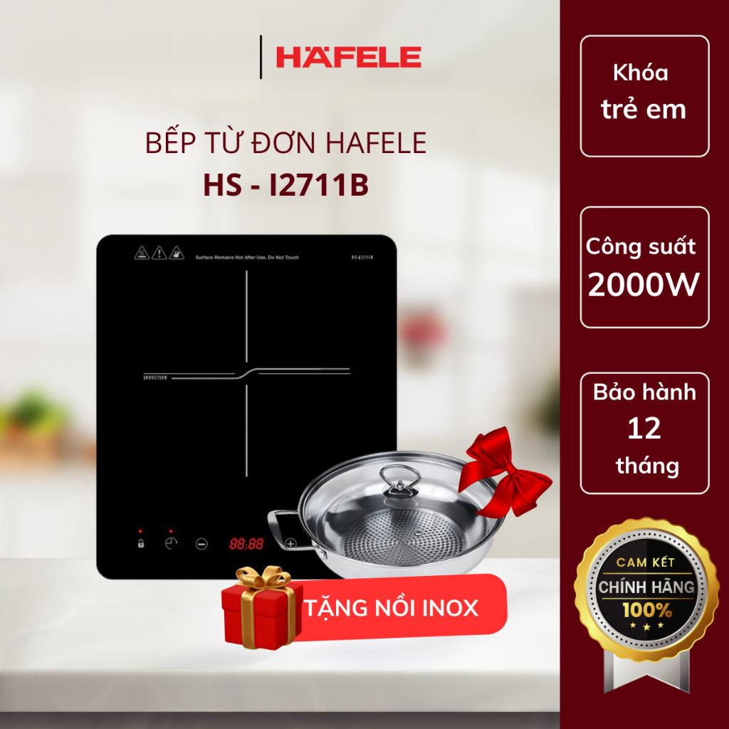 Bếp từ đơn Hafele HS-I2711B công suất 2000W