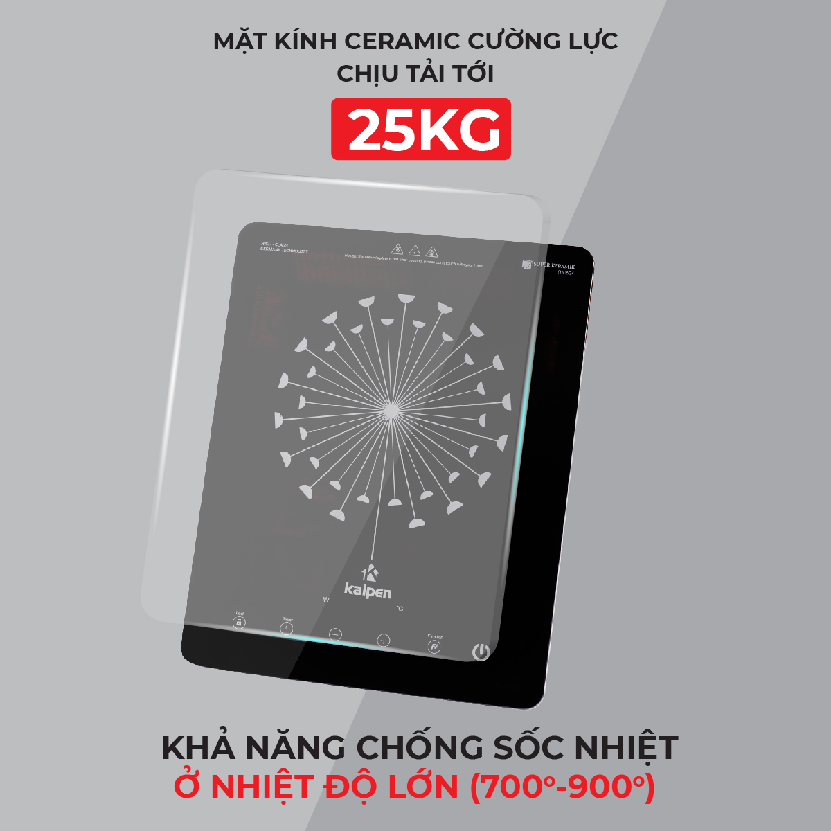 Bếp từ đơn Kalpen IK1 công suất 2200W