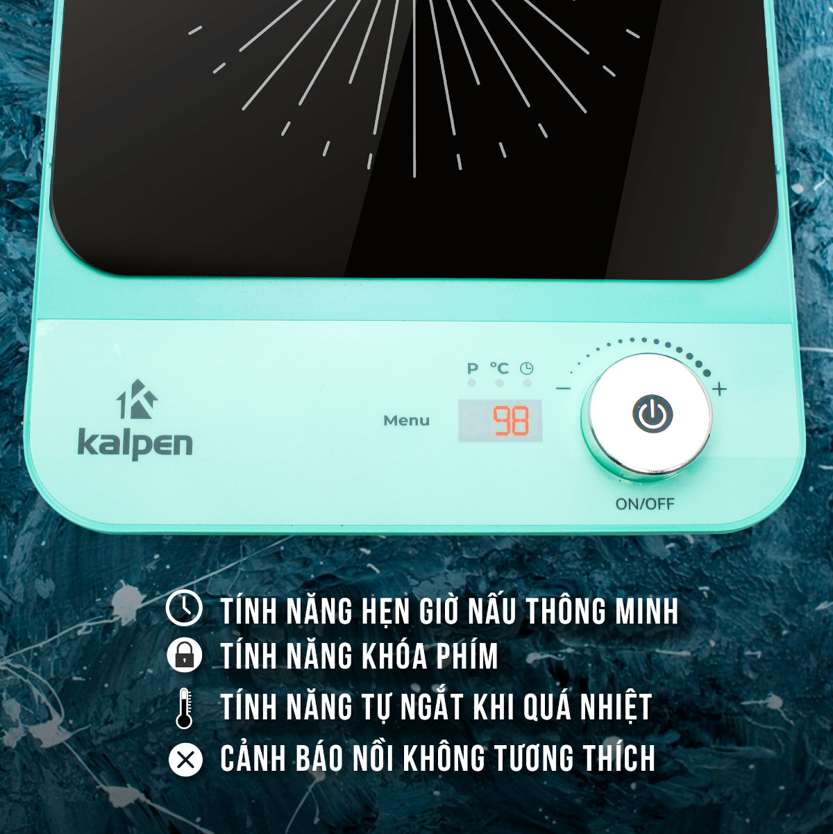 Bếp từ đơn Kalpen IK2 công suất 2200W