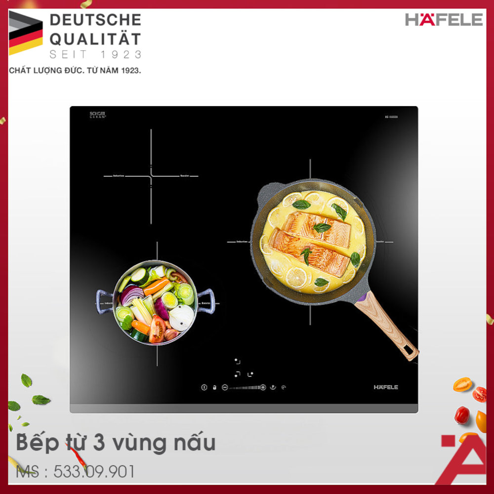 Bếp từ 3 vùng nấu Hafele HC-I6032B chính hãng