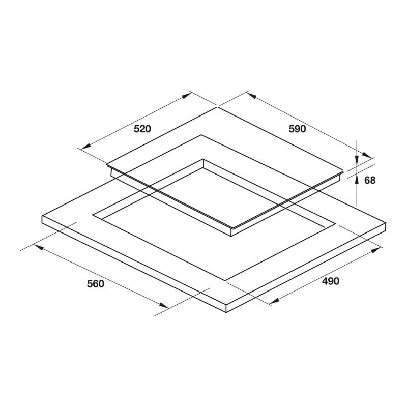 Bếp từ 3 vùng nấu Hafele HC-I603D (536.61.631)