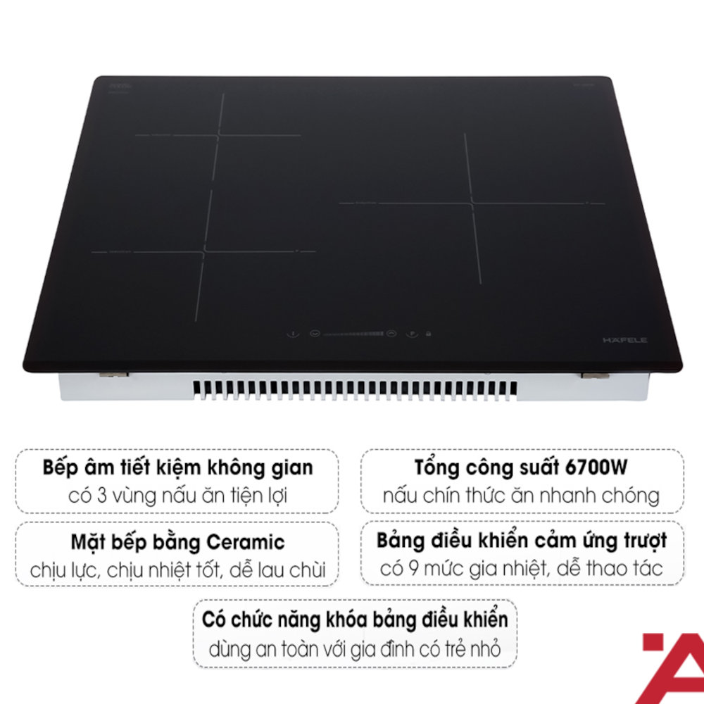 Bếp từ 3 vùng nấu Hafele HC-I6032B chính hãng