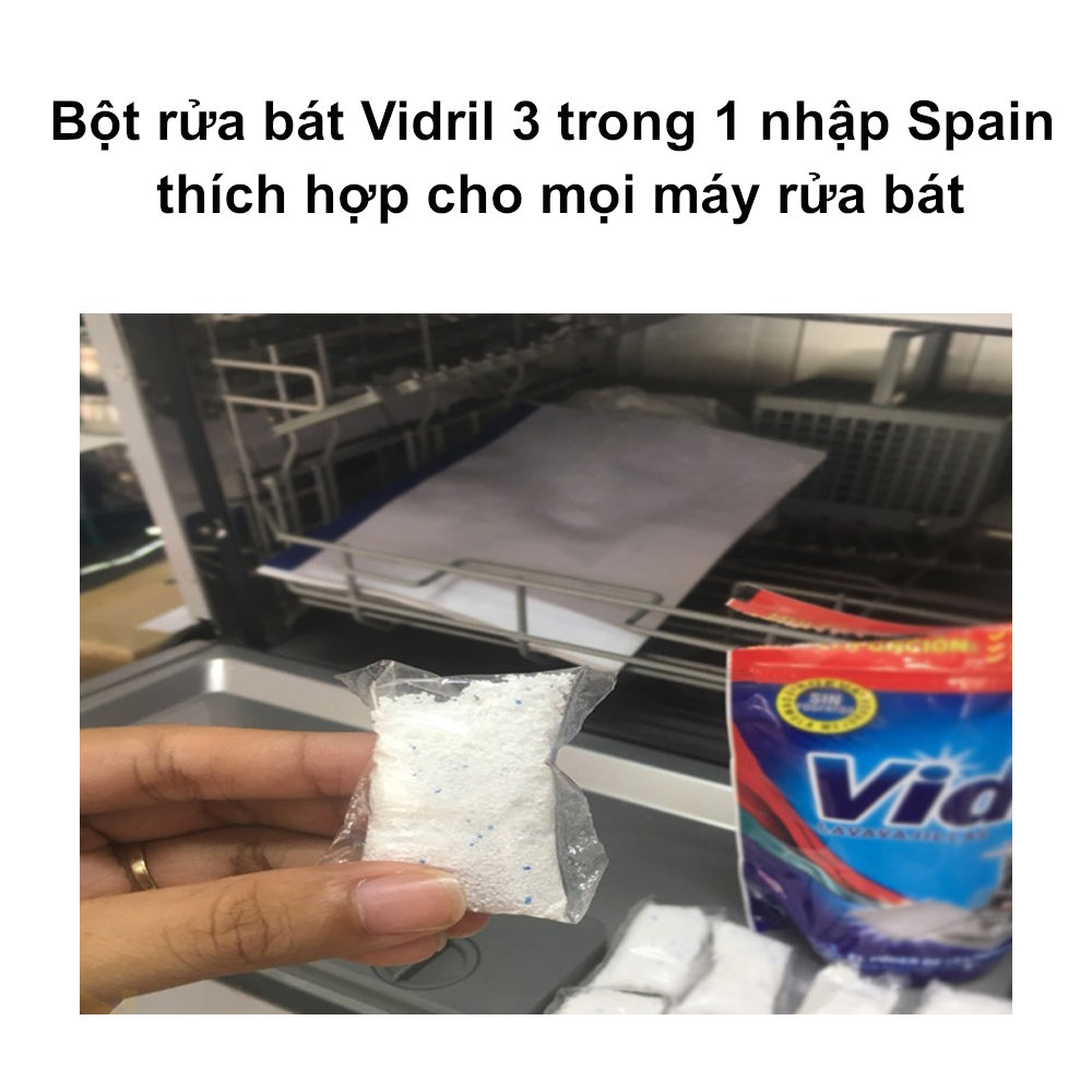 Bột rửa bát Vidril 3 trong 1 nhập khẩu Tay Ban Nha