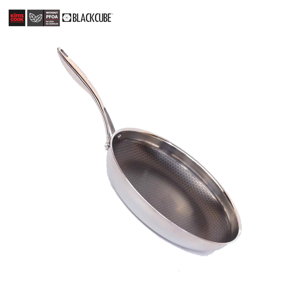 Chảo chống dính Inox 304 Kimscook Blackcube Vincent Hàn Quốc size 22cm