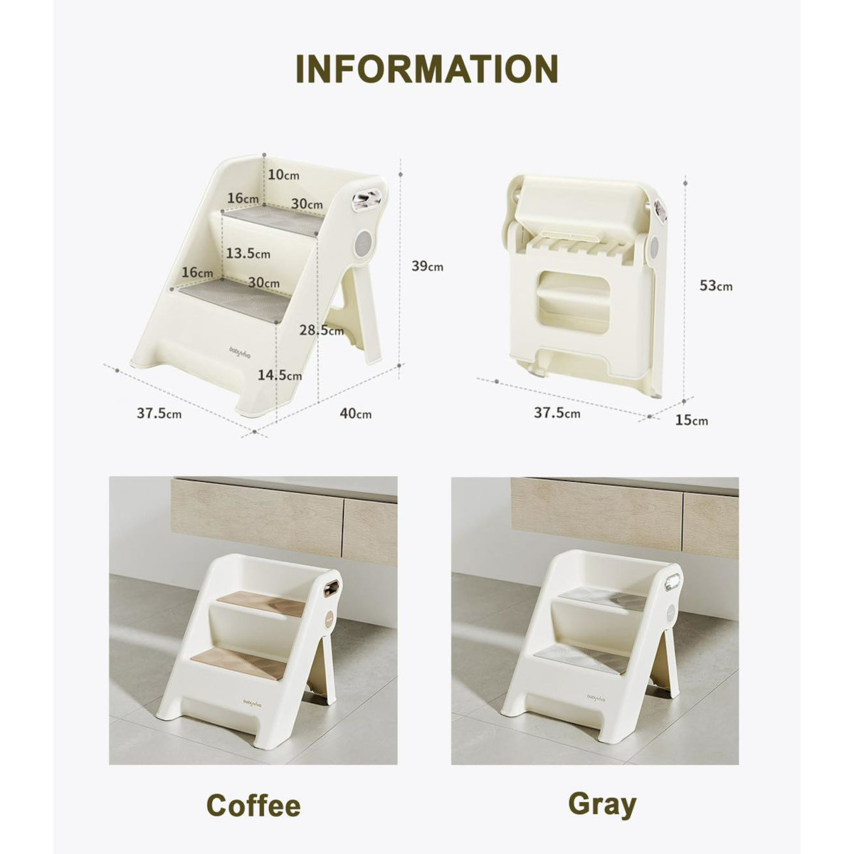 Ghế bậc thang, ghế kê chân toilet Babyviva cho bé