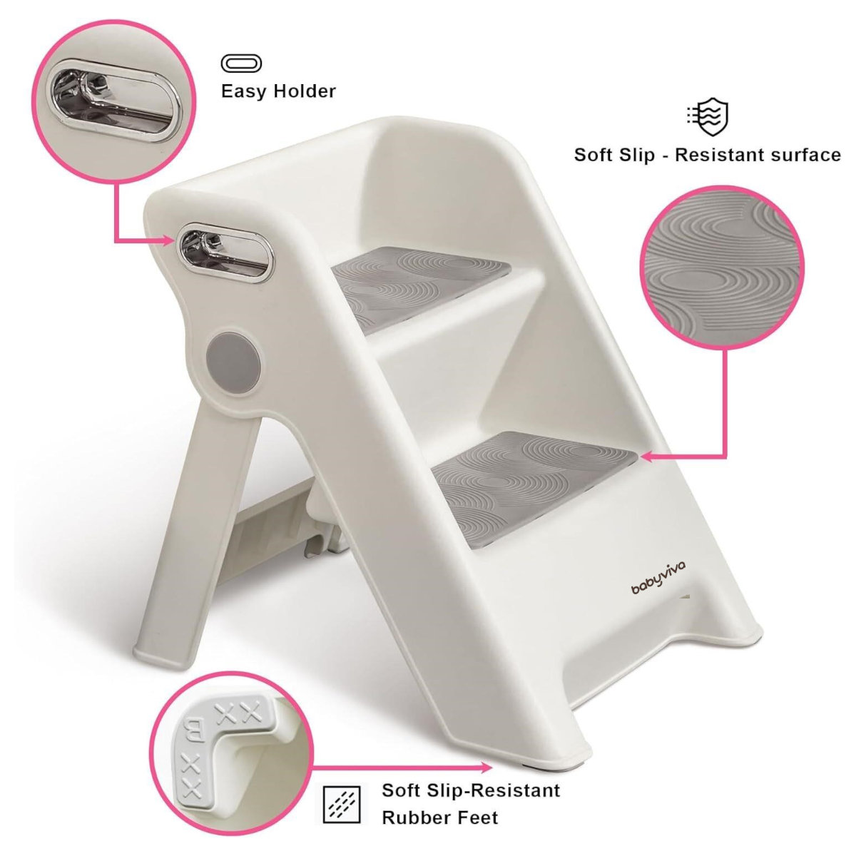 Ghế bậc thang, ghế kê chân toilet Babyviva cho bé