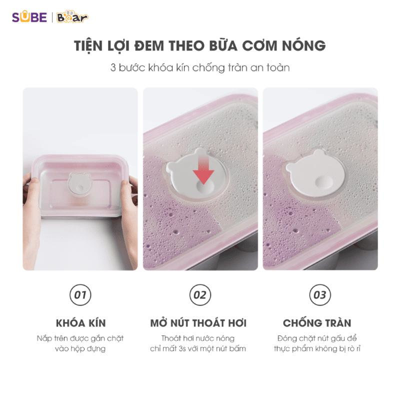 Hộp cơm cắm điện 2 tầng 1.2L Bear SB-HC12L