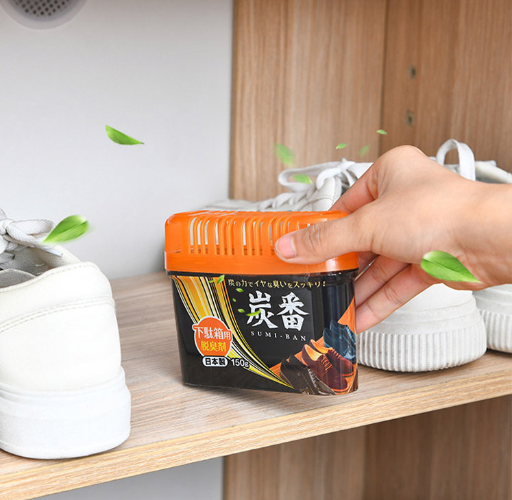 Hộp khử mùi tủ giầy than hoạt tính Nhật Kokubo Japan 150g hàng Nhật