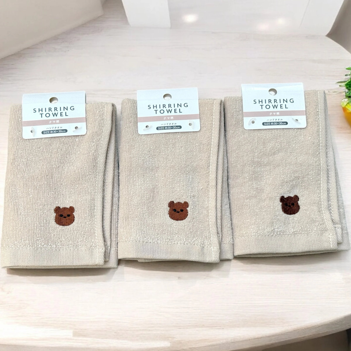 Khăn mặt cotton mềm mịn Shirring Towel