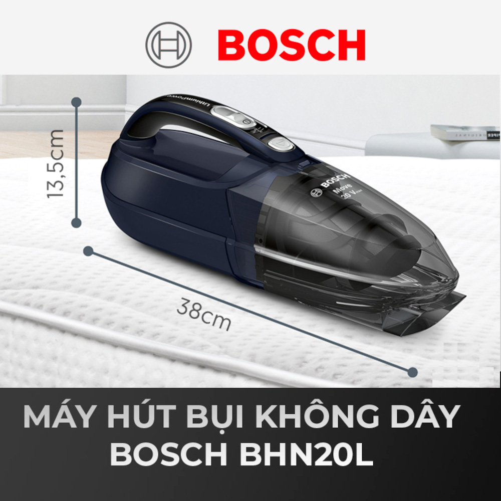 Máy hút bụi không dây cấm tay Bosch BHN20L 20V 45 phút hàng Đức