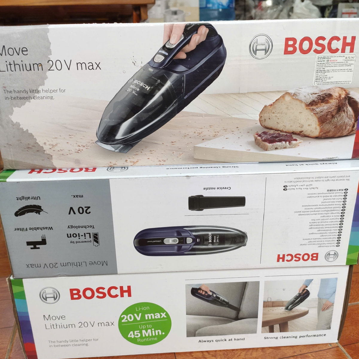 Máy hút bụi không dây cấm tay Bosch BHN20L 20V 45 phút hàng Đức