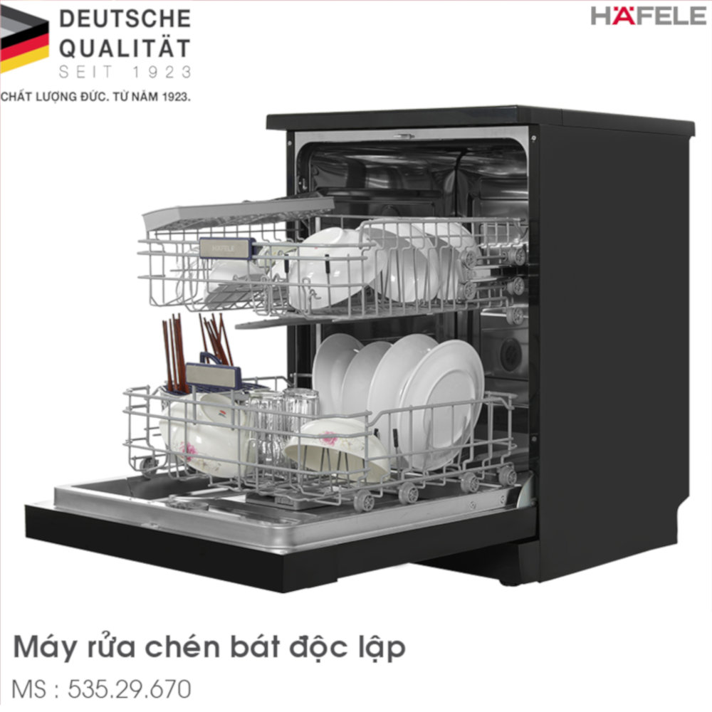 Máy rửa chén bát độc lập Hafele HDW-F601B (535.29.670)