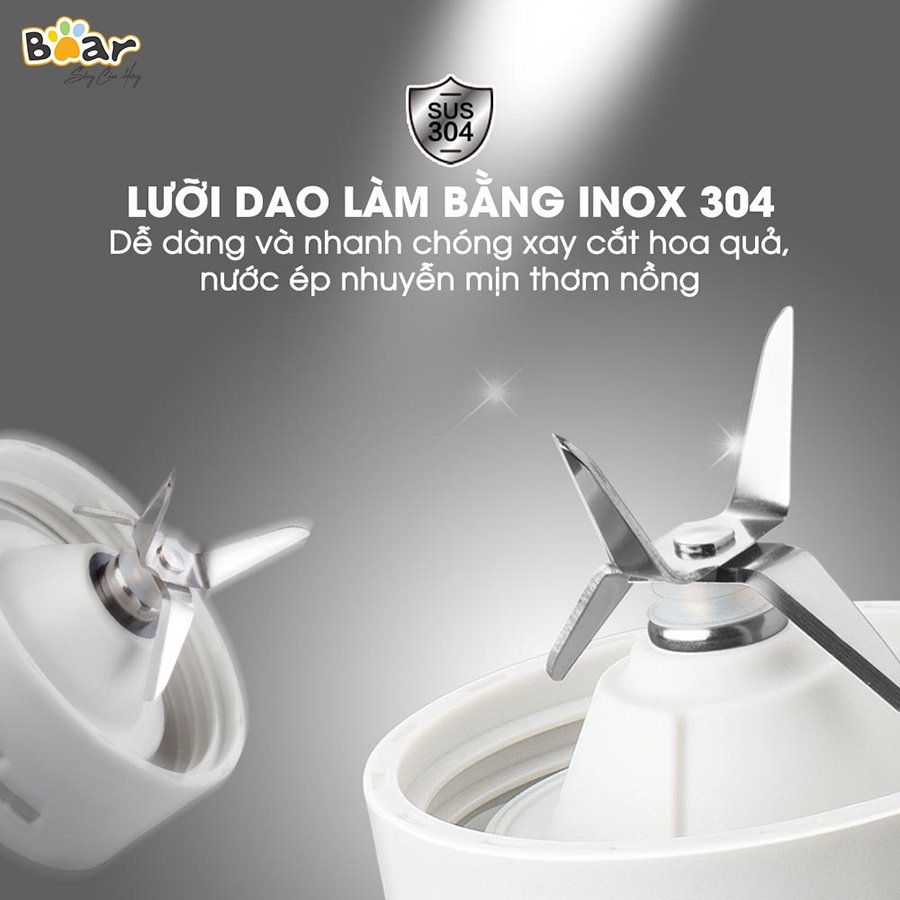 Máy xay sinh tố hoa quả cầm tay Bear LLJ-D04A1