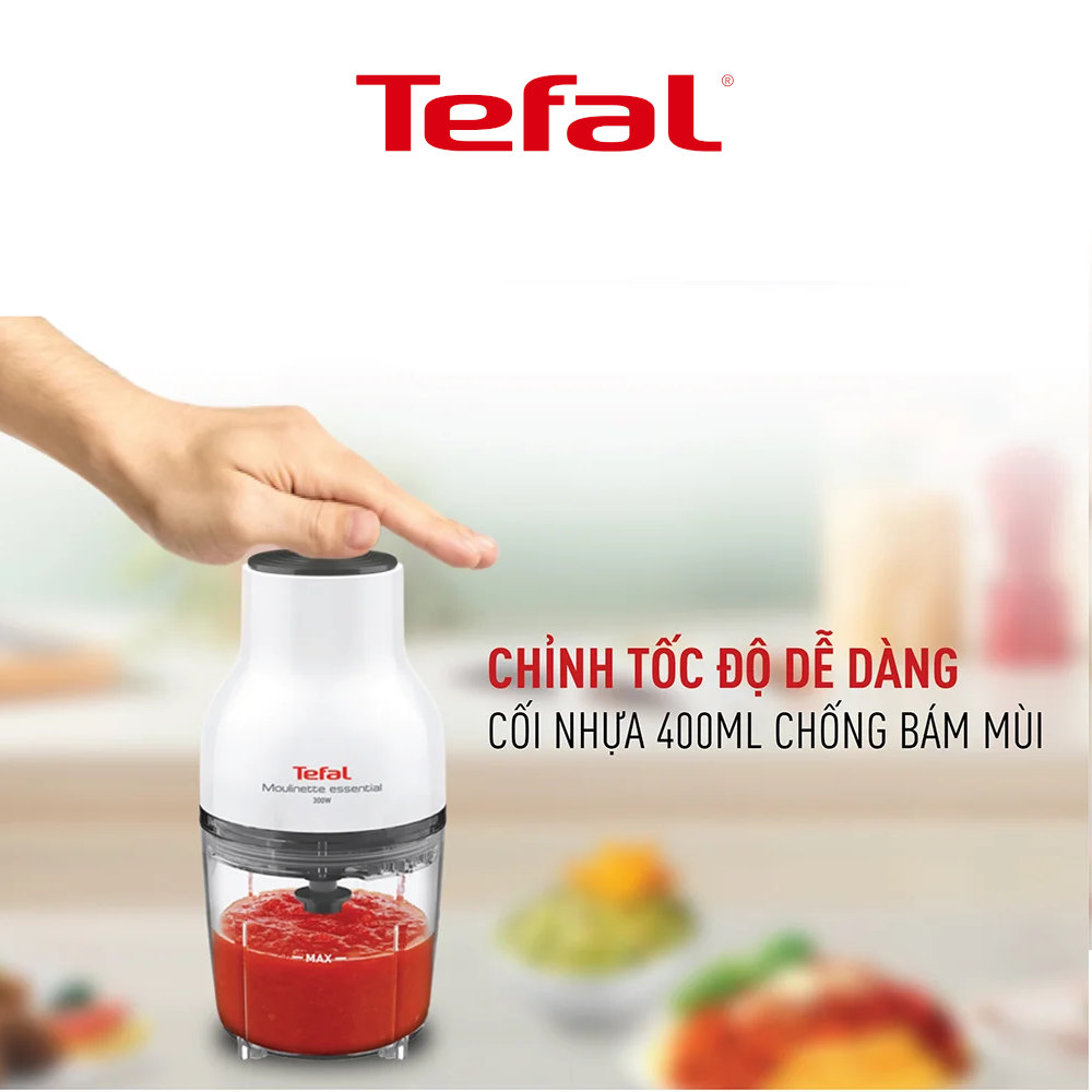 Máy xay thực phẩm 3 trong 1 Tefal Essential MB520138 dung tích 400ml, công suất 300W