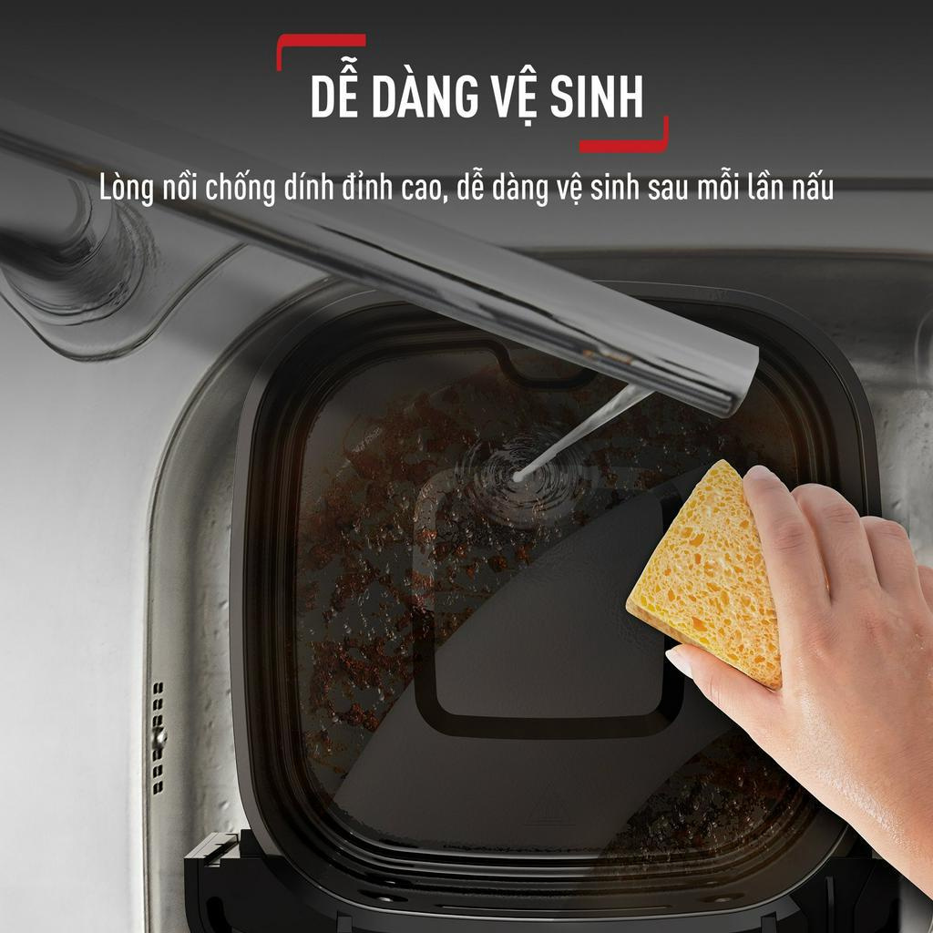 Nồi chiên không dầu điện tử Tefal EY855D68 EasyFry Mega 7.5L