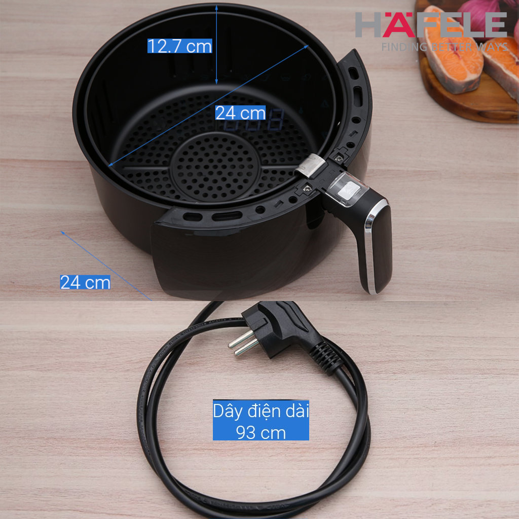 Nồi chiên không dầu Hafele HS-AF601B dung tích 6.4L