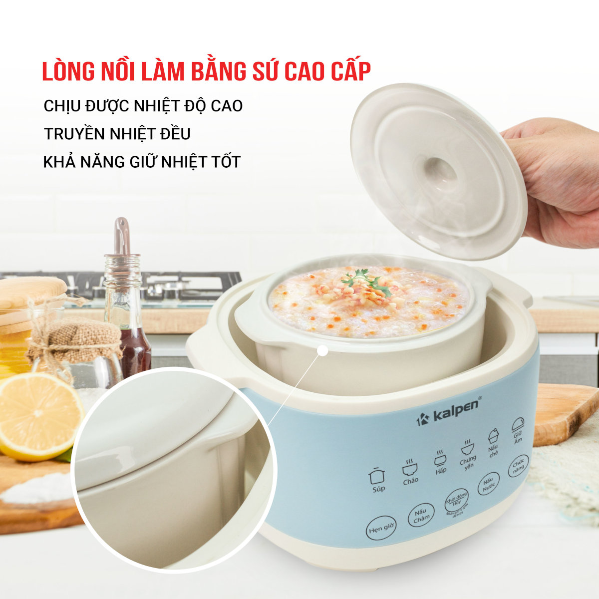 Nồi Nấu Chậm Kalpen SK2 Thể Tích 1L