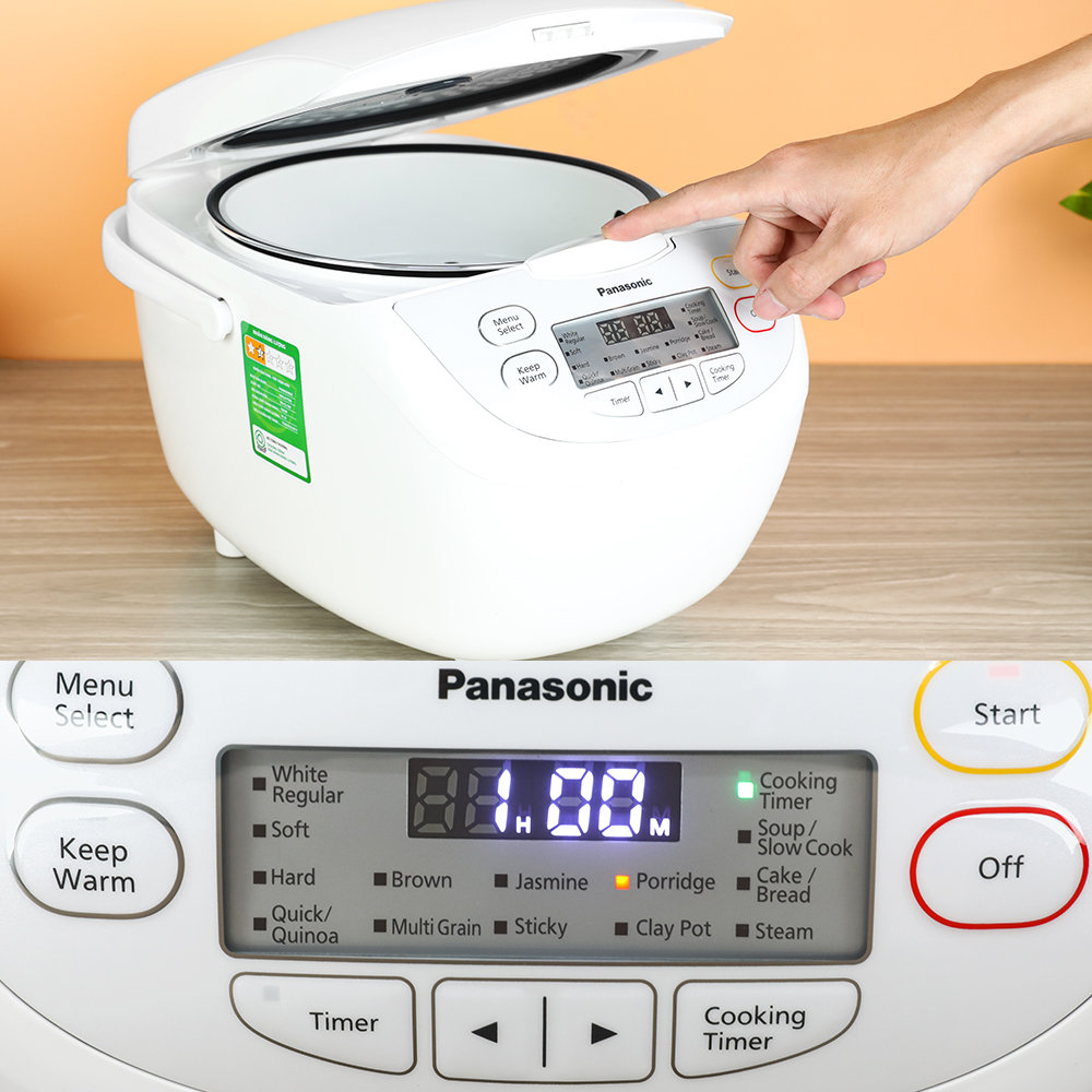 Nồi cơm điện tử Panasonic dung tích 1.8 lít SR-CL188WRA sản xuất Malaysia - Hàng chính hãng bảo hành 12 tháng