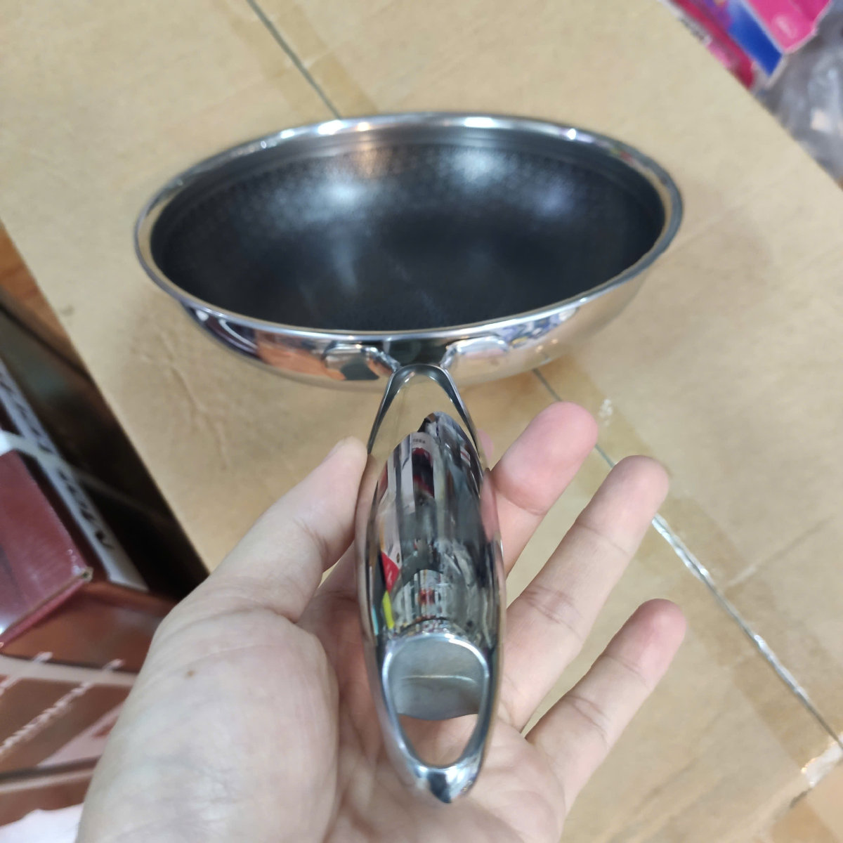 Chảo Inox 304 đúc liền chống dính Blackcube Kimscook Make Up 22cm